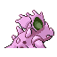 Nidorina shiny back-facing sprite from Pokémon FireRed