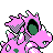 Nidorina shiny back-facing sprite from Pokémon Silver