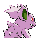 Nidorina shiny back-facing sprite from Pokémon SoulSilver