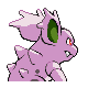 Nidorina shiny back-facing sprite from Pokémon Platinum