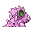 Nidorina shiny back-facing sprite from Pokémon Sapphire