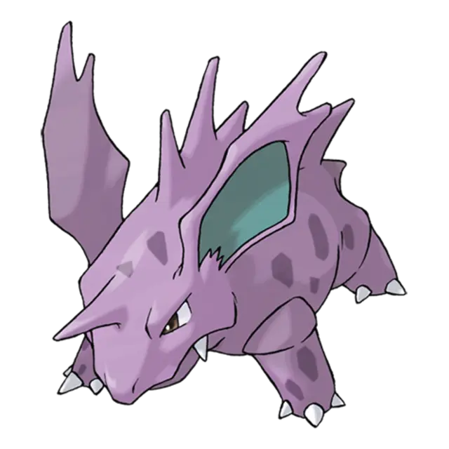 Nidorino, the Poison Pin Pokémon — Poison-type Pokémon official artwork