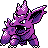 Nidorino front-facing sprite from Pokémon Crystal