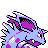 Nidorino shiny back-facing sprite from Pokémon Crystal