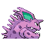 Nidorino back-facing sprite from Pokémon FireRed