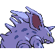 Nidorino shiny back-facing sprite from Pokémon SoulSilver