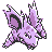 Nidorino front-facing sprite from Pokémon Yellow