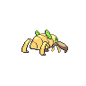 Nincada shiny back-facing sprite from Pokémon White 2