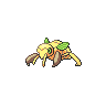 Nincada shiny front-facing sprite from Pokémon White 2