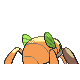 Nincada shiny back-facing sprite from Pokémon Diamond