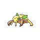 Nincada shiny front-facing sprite from Pokémon Diamond