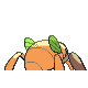 Nincada shiny back-facing sprite from Pokémon HeartGold