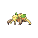 Nincada shiny front-facing sprite from Pokémon HeartGold
