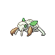 Nincada front-facing sprite from Pokémon Platinum