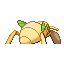 Nincada shiny back-facing sprite from Pokémon Sapphire