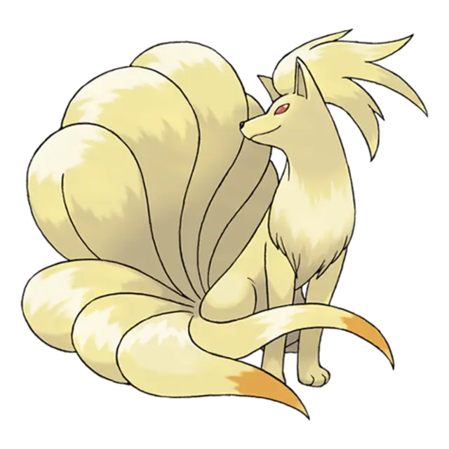 Ninetales, the Fox Pokémon — Fire-type Pokémon official artwork