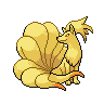 Ninetales front-facing sprite from Pokémon Black 2