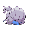 Ninetales shiny back-facing sprite from Pokémon Black