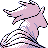 Ninetales shiny back-facing sprite from Pokémon Crystal