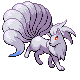 Ninetales shiny front-facing sprite from Pokémon Diamond