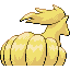 Ninetales back-facing sprite from Pokémon FireRed