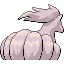 Ninetales shiny back-facing sprite from Pokémon FireRed