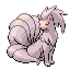 Ninetales shiny front-facing sprite from Pokémon FireRed