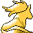Ninetales back-facing sprite from Pokémon Gold