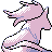Ninetales shiny back-facing sprite from Pokémon Gold