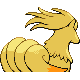Ninetales back-facing sprite from Pokémon SoulSilver