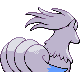 Ninetales shiny back-facing sprite from Pokémon SoulSilver