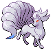 Ninetales shiny front-facing sprite from Pokémon Platinum