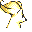 Ninetales back-facing sprite from Pokémon Yellow