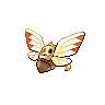 Ninjask shiny back-facing sprite from Pokémon White