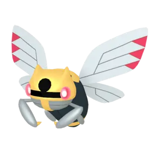 Ninjask front-facing sprite from Pokémon Brilliant Diamond