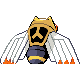 Ninjask back-facing sprite from Pokémon Platinum