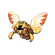 Ninjask shiny front-facing sprite from Pokémon Platinum
