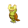 Noctowl shiny front-facing sprite from Pokémon White 2