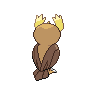 Noctowl back-facing sprite from Pokémon Black