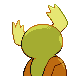 Noctowl shiny back-facing sprite from Pokémon Pearl