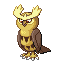 Noctowl front-facing sprite from Pokémon Emerald