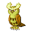 Noctowl shiny front-facing sprite from Pokémon Emerald