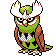 Noctowl shiny front-facing sprite from Pokémon Silver