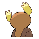 Noctowl back-facing sprite from Pokémon SoulSilver