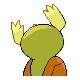 Noctowl shiny back-facing sprite from Pokémon SoulSilver