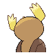 Noctowl back-facing sprite from Pokémon Platinum