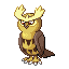 Noctowl front-facing sprite from Pokémon Sapphire