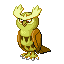 Noctowl shiny front-facing sprite from Pokémon Sapphire