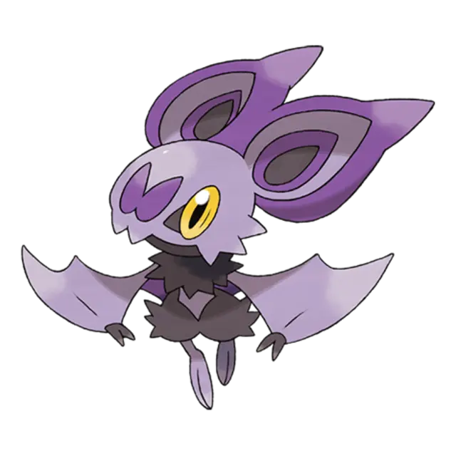 Noibat, the Sound Wave Pokémon — Flying/Dragon-type Pokémon official artwork