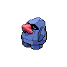 Nosepass front-facing sprite from Pokémon White